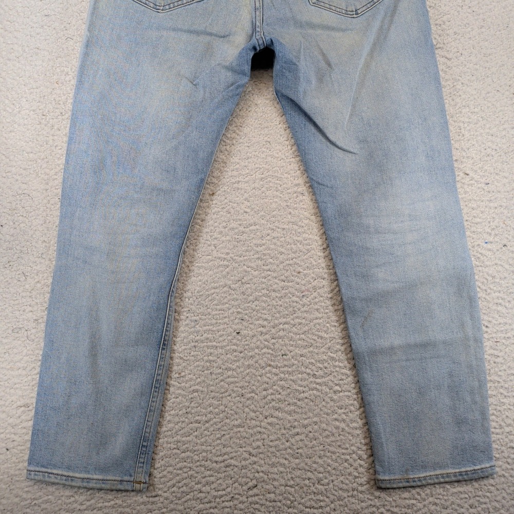 Acne Studios Bla Konst River Lt Blue FW19 Tapered Jeans Mens 30x26 Made in Italy - Picture 10 of 10
